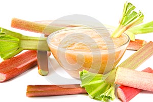 Rhubarb compote