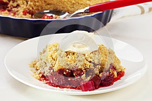 Rhubarb Crumble