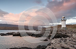 Rhue Lighthouse near Ullapool Scotland