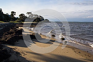 Rhyll foreshore and beach