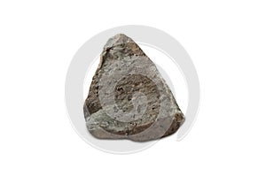 Rhyolite rock isolated on white background. photo