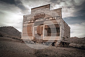 Rhyolite Mercantile in the abandoned ghost town of Rhyolite, Nevada