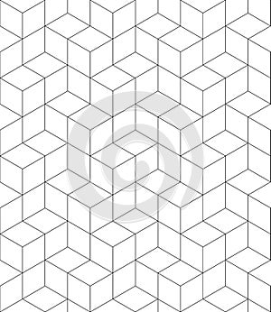 Rhythmic contrast textured endless pattern with cubes, continuous