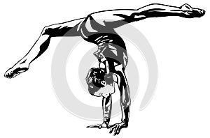 Rhythmic gymnastics photo