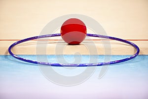 Rhythmic Gymnastics ball and hoop