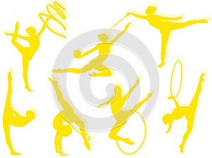 Rhythmic gymnastics exercises