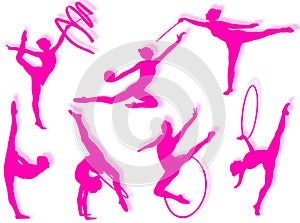 Rhythmic gymnastics exercises