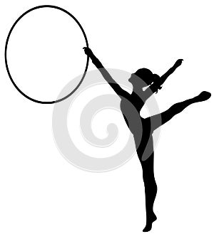 Rhythmic Gymnastics: Hoop BW