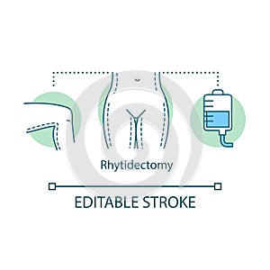 Rhytidectomy concept icon