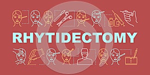 Rhytidectomy word concepts banner