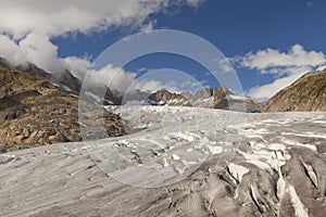 The RhÃ´ne Glacier in Switserland