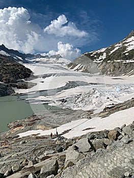 RhÃ´ne Glacier in Switzerland in Valais