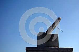 Ri Gui (sundial) in the Forbidden City (Gu Gong) .