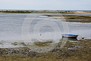 Ria Formosa lagoon in Algarve, Portugal