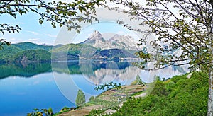 RiaÃ±o Reservoir in the province of LeÃ³n photo