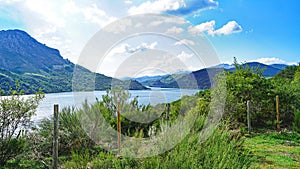 RiaÃ±o Reservoir in the province of LeÃ³n photo