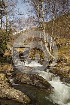 The Rialb river in the Andorran Pyrenees
