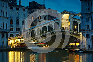 Rialto Bridge at Dusk photo