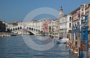 Rialto Bridge - Grand Canal - Venice - Italy