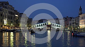 Rialto Bridge - Grand Canal - Venice - Italy