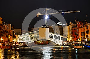 Rialto bridge (Ponte di Rialto) in Venice