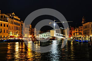 Rialto bridge (Ponte di Rialto) in Venice