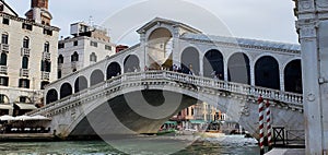 Rialto Bridge spanning the Grand Canal in Venice