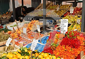 Rialto market vegetable stall