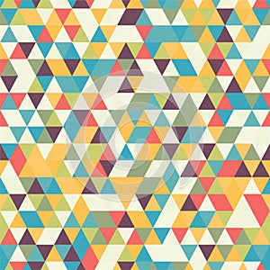 Riangle Seamless Background with Triangle Shapes