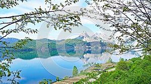 Riaño Reservoir in the province of León