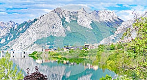 Riaño Reservoir in the province of León