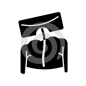 Rib hump black glyph icon