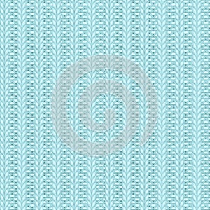 Rib knit light blue pattern