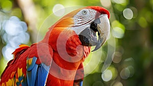 Rib-tickling photo of a parrot caught mid-squawk, as if sharing the latest gossip