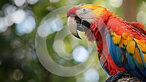 Rib-tickling photo of a parrot caught mid-squawk, as if sharing the latest gossip