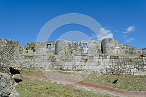 Ribadavia Castle, medieval village in Ourense. Galicia. Spain.