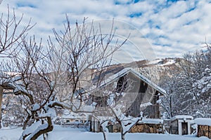 Ribaritsa, winter landscape, Bulgaria