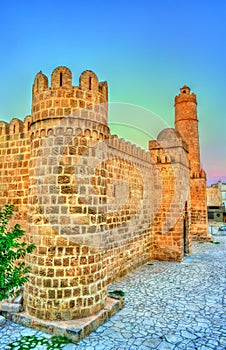 Ribat, a medieval citadel in Sousse, Tunisia. UNESCO heritage site