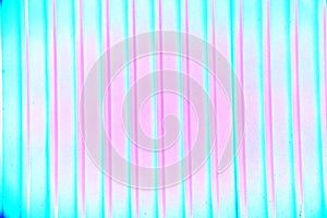 Ribbed wall of the shipping container. abstract pink and blue color background texture for design.