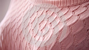 ribbing pink sweater photo