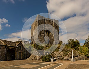 Ribble valley park. Walk around Clitheroe public park and Clitheroe castle.