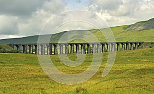 Ribblehead Viaduct, looking south, North Yorkshire photo