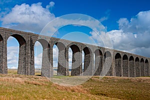 Ribblehead Viaduct in the Yorkshire Dales,England