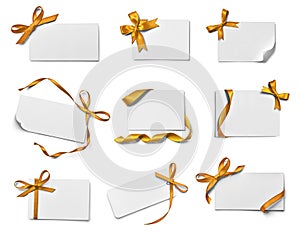 Ribbon bow card note chirstmas celebration greeting