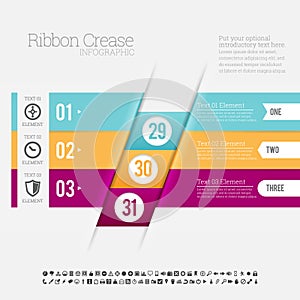 Ribbon Crease Infographic photo