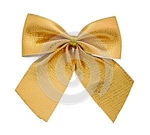 Ribbon gift gold bow