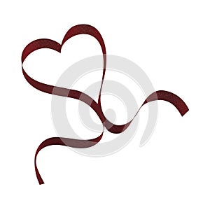 Ribbon Heart (inc. Clipping Path)