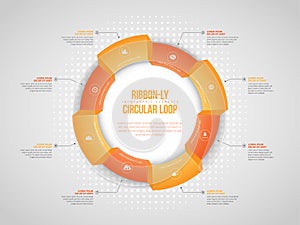 Ribbon-ly Circular Loop Infographic
