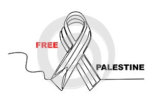 A ribbon of Palestinian solidarity