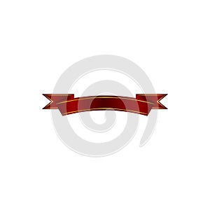 ribbons, red, sash illustration. Element of color bows and ribbons illustration for mobile concept and web apps. Detailed ribbons